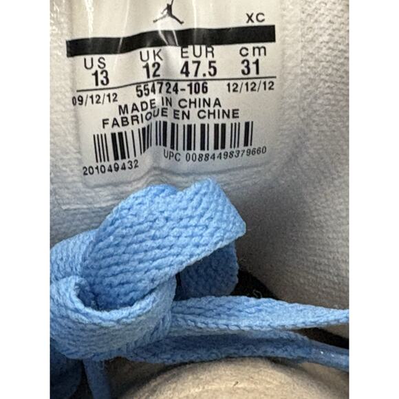 Nike Air Jordan 1 Retro Mid 2013 UNC University Blue Men Size 13 554724-206 - Picture 11 of 16